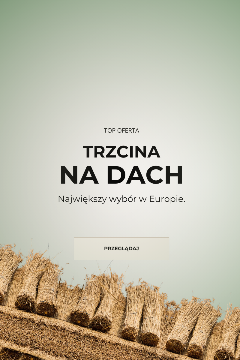 trzcina na pokrycia dachowe